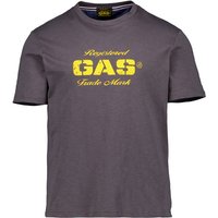 GAS Herren T-Shirt grau Baumwolle von GAS