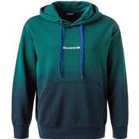 GAS Herren Hoodie grün Baumwolle unifarben von GAS