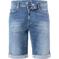 GAS Herren Jeansshorts blau Baumwoll-Stretch Slim Fit von GAS