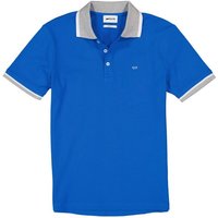 GAS Herren Polo-Shirt blau Baumwoll-Piqué Slim Fit von GAS