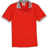 GAS Herren Polo-Shirt rot Baumwoll-Piqué Slim Fit von GAS