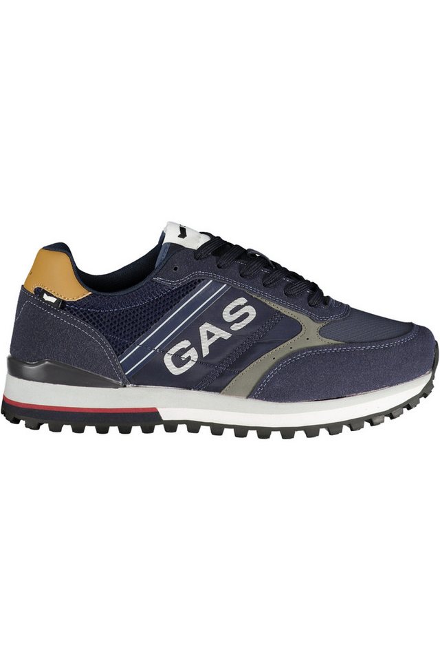 GAS Sneaker Herren Sportschuh Blau mit Braunen Akzenten und von GAS