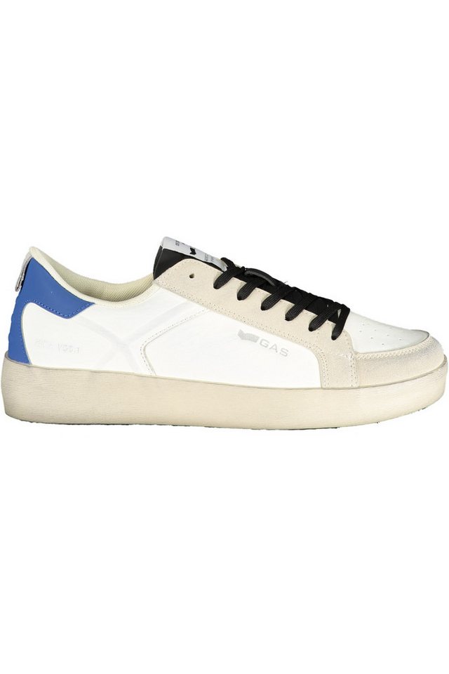 GAS Sneaker Weißer Sportschuh für Herren mit blauen Details von GAS