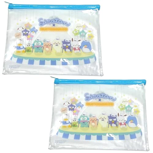 Shiro-tan X Hapi-Danbui Reißverschlusstasche – 2er-Pack, 17 x 25 cm, transparente Beutel zum Organisieren, kleine Reißverschlussbeutel für Reise-Toilettenartikel, Schreibwaren, Make-up, transparentes Shiro-tan X Hapi-Danbui Reißverschlusstasche – 2er-Pack, 17 x 25 cm, transparente Beutel zum Organisieren, kleine Reißverschlussbeutel für Reise-Toilettenartikel, Schreibwaren, Make-up, transparentes von GASHINA STORY