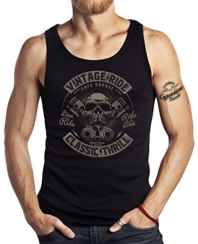 GASOLINE BANDIT Hot-Rod Biker Racer Tank-Top: Classic Thrill-XL von Gasoline Bandit