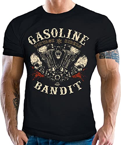 GASOLINE BANDIT® Design Biker Racer T-Shirt: Vintage Rider von Gasoline Bandit