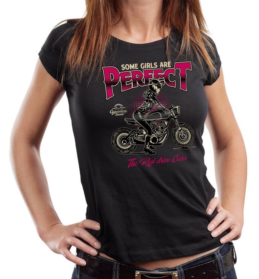 GASOLINE BANDIT® T-Shirt Damen Lady Biker-Shirt: Some Girls are Perfect von GASOLINE BANDIT®