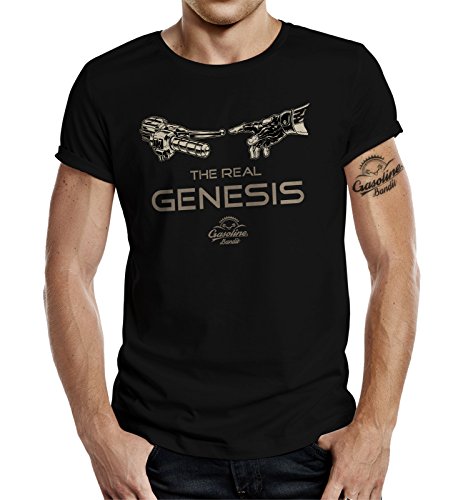 Gasoline Bandit T-Shirt original Biker Racer Design:The Real Genesis von Gasoline Bandit