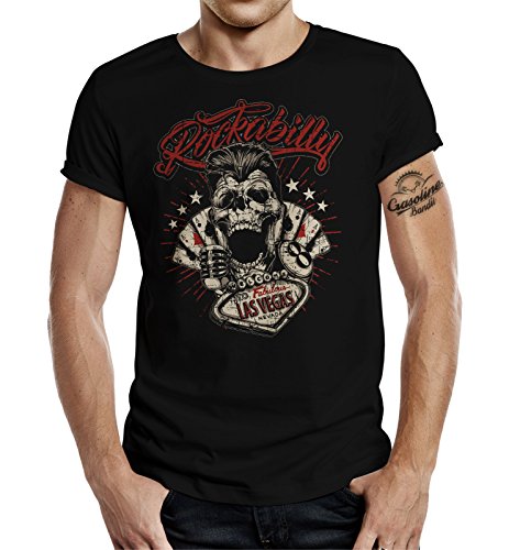 GASOLINE BANDIT T-Shirt original Biker Rockabilly Design: Las Vegas XXL von Gasoline Bandit
