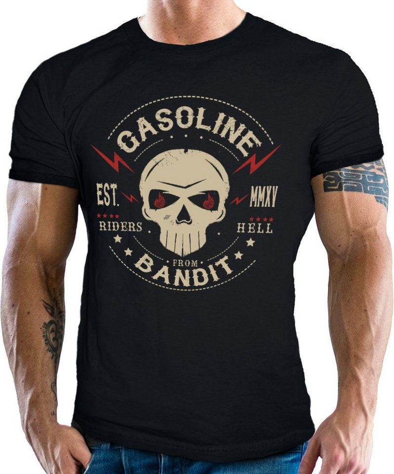 GASOLINE BANDIT® T-Shirt für Biker Racer Fans: Riders from Hell aus Baumwolle von GASOLINE BANDIT®