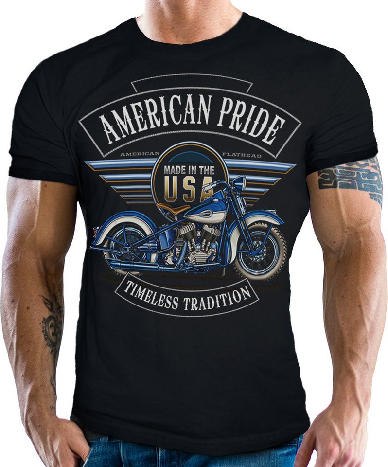 GASOLINE BANDIT® T-Shirt für Motorradfahrer und Biker: American Pride - Timeless Tradition von GASOLINE BANDIT®