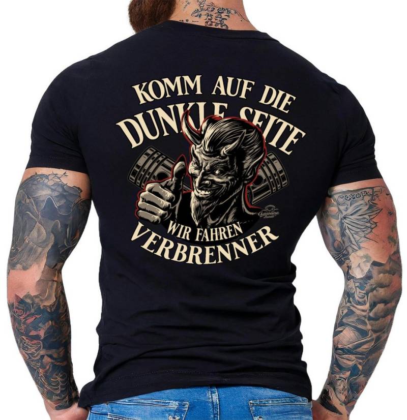 GASOLINE BANDIT® T-Shirt für US-Cars Classic Auto Oldtimer Fans - Komm auf die dunkle Seite von GASOLINE BANDIT®