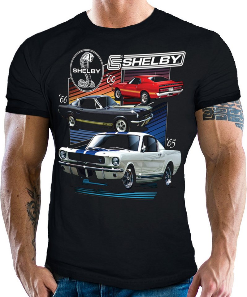 GASOLINE BANDIT® T-Shirt für US Muscle Car Fans - Original Shelby: Cobra Racing - V8 von GASOLINE BANDIT®