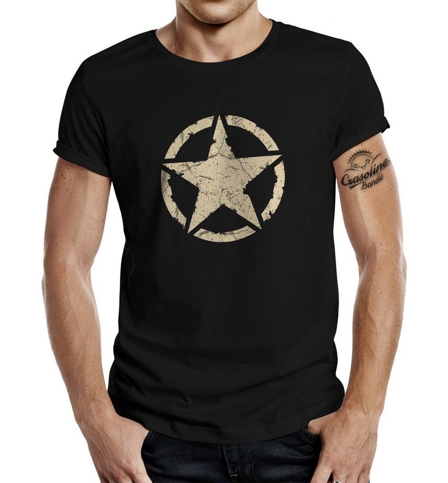 GASOLINE BANDIT® T-Shirt für den US-Army Fan: Vintage Star von GASOLINE BANDIT®