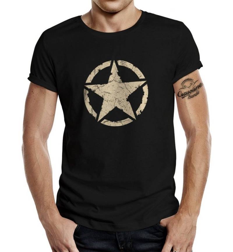 GASOLINE BANDIT® T-Shirt für den US-Army Fan: Vintage Star von GASOLINE BANDIT®