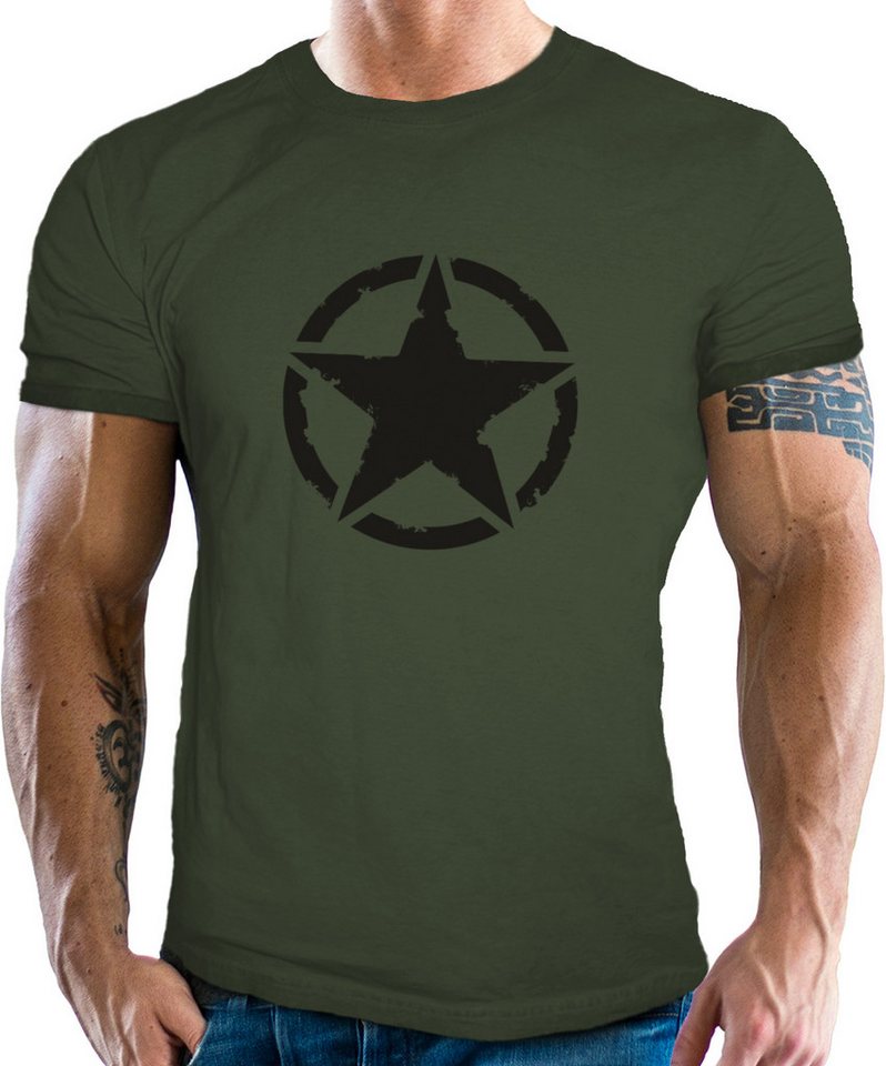 GASOLINE BANDIT® T-Shirt für den US-Army Fan: Vintage Star von GASOLINE BANDIT®