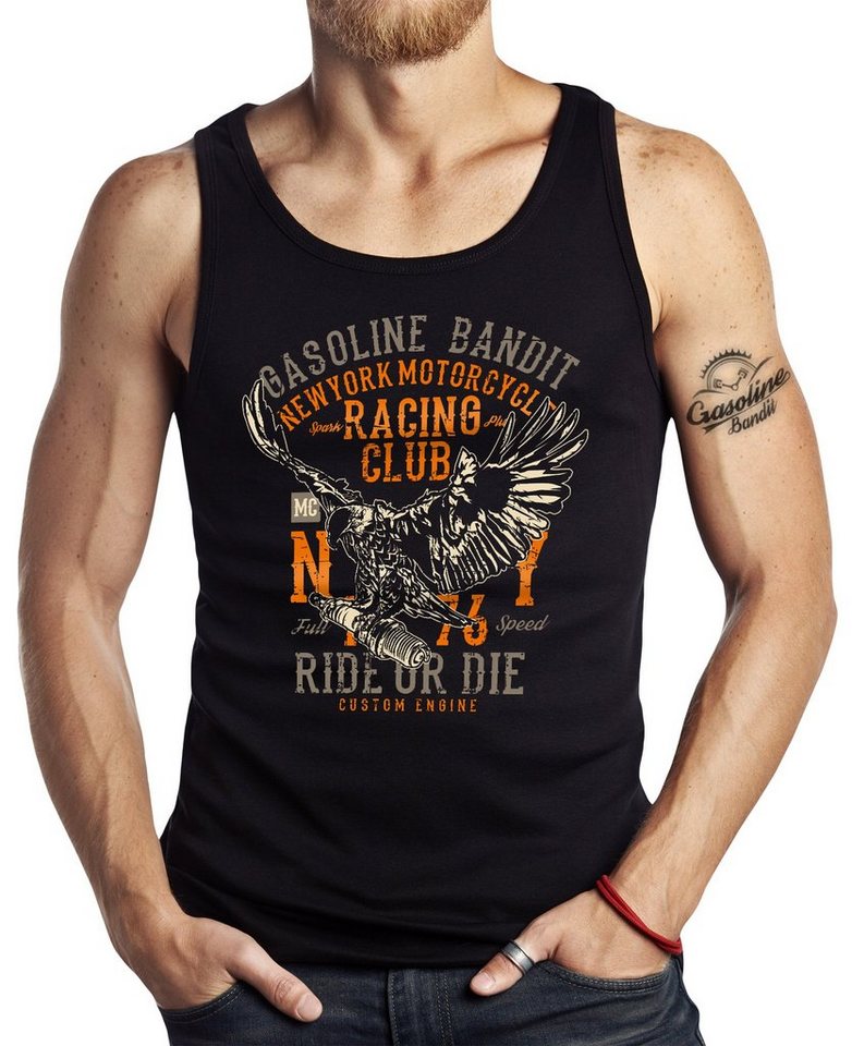 GASOLINE BANDIT® Tanktop für Biker Racer Motorrad Fans: New York Racing Club von GASOLINE BANDIT®