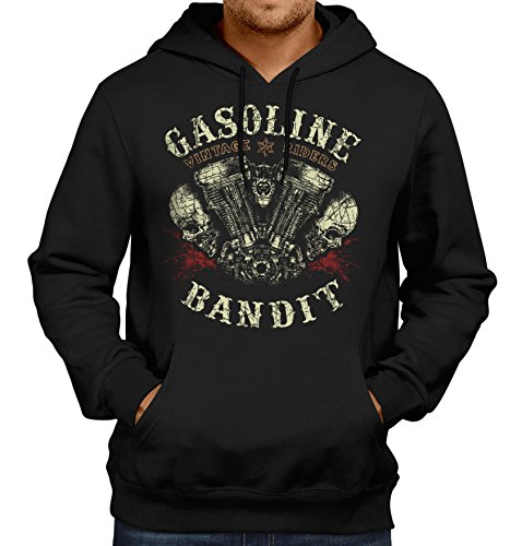 Gasoline Bandit Original Biker Hoodie Kapuzen-Pullover: Vintage Rider-L von Gasoline Bandit