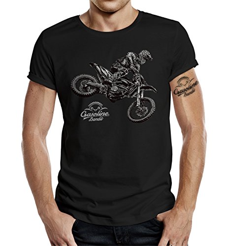 Gasoline Bandit Original Design Biker Shirt: MX Cross Rider-L von Gasoline Bandit