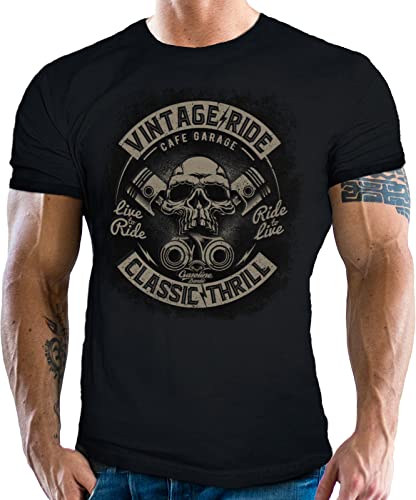 GASOLINE BANDIT® Biker Racer Shirt: Vintage Ride Classic Thrill von Gasoline Bandit