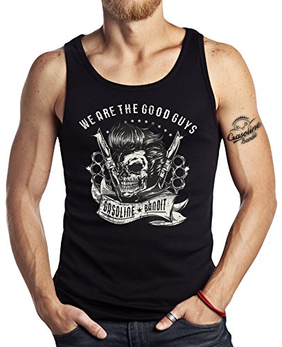 Gasoline Bandit Original Hot Rod Biker Tank-Top: Rockabilly, we Are The Good Guys-L von Gasoline Bandit