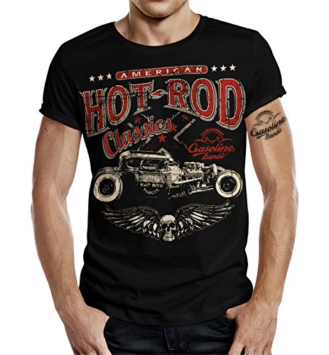 GASOLINE BANDIT Rockabilly Hot-Rod RacerT-Shirt original Design Big Size Print: Hot Rod Classic Größe XXL von Gasoline Bandit