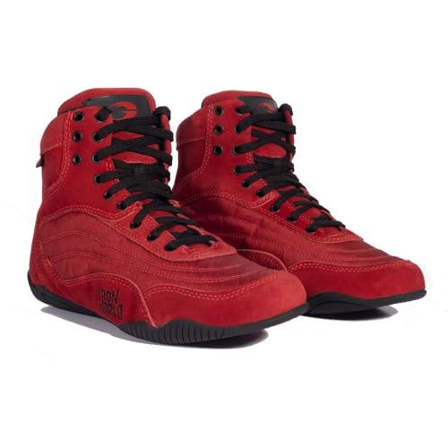 GASP Zeus Thunderbolt V2 Hi-Tops Bodbuilding Schuhe (Chili Red, EU Schuhgrößensystem, Erwachsene, Numerisch, M, 41) von GASP