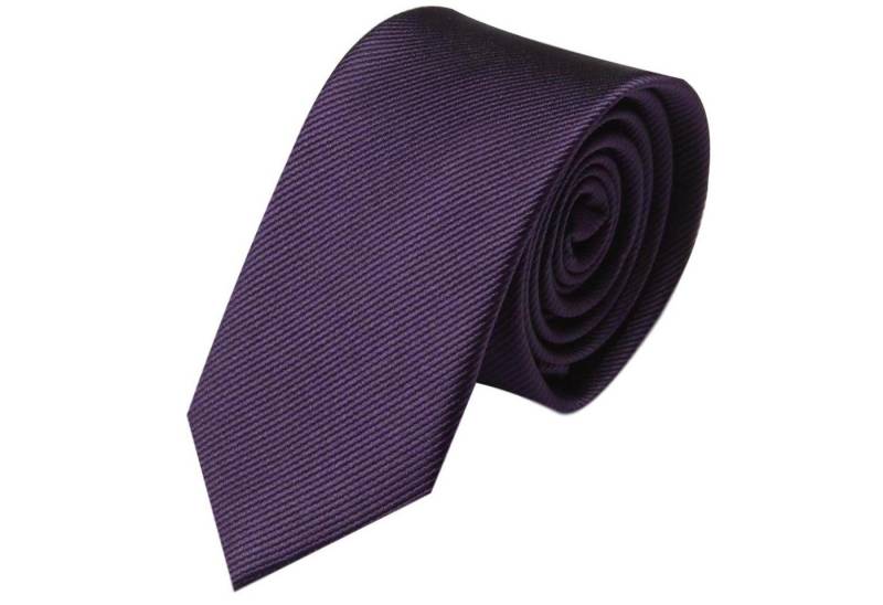 GASSANI Krawatte Schmale Männer Slim-Fit Gestreifte Uni Rips Rippen Herren-Krawatte (1-St., Feine Streifen, Businesskrawatte) Männer-Schlips, Seide-Touch, moderne 6cm oder 8cm Ripskrawatte von GASSANI