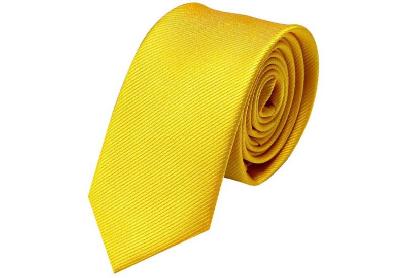 GASSANI Krawatte Schmale Männer Slim-Fit Gestreifte Uni Rips Rippen Herren-Krawatte (1-St., Feine Streifen, Businesskrawatte) Männer-Schlips, Seide-Touch, moderne 6cm oder 8cm Ripskrawatte von GASSANI