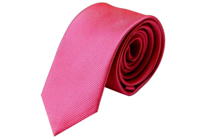 GASSANI Krawatte Schmale Männer Slim-Fit Gestreifte Uni Rips Rippen Herren-Krawatte (1-St., Feine Streifen, Businesskrawatte) Männer-Schlips, Seide-Touch, moderne 6cm oder 8cm Ripskrawatte von GASSANI