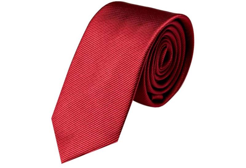 GASSANI Krawatte Schmale Männer Slim-Fit Gestreifte Uni Rips Rippen Herren-Krawatte (1-St., Feine Streifen, Businesskrawatte) Männer-Schlips, Seide-Touch, moderne 6cm oder 8cm Ripskrawatte von GASSANI