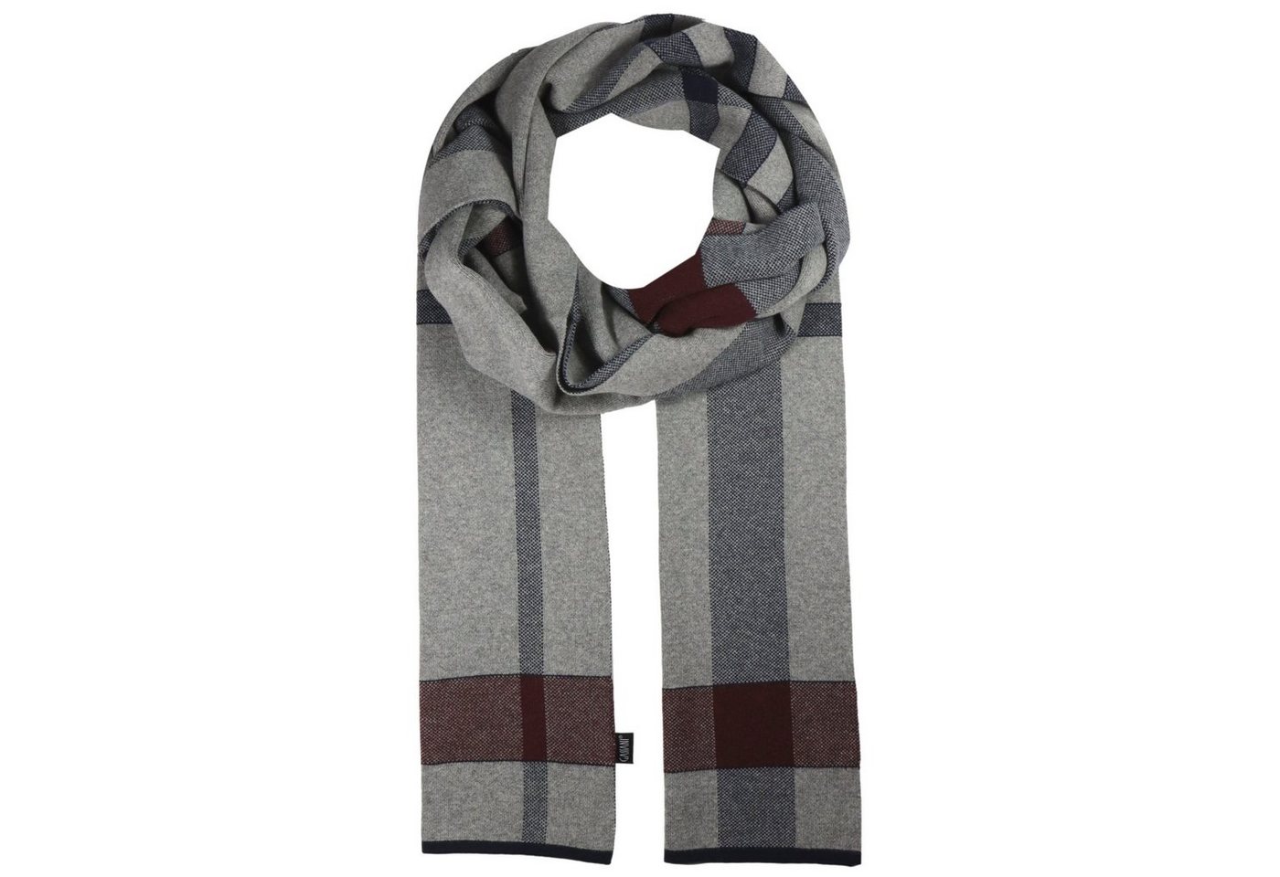 GASSANI Schal Herren-Schal mit Kaschmir Wollschal Winter Kariert, (Winterschal Geschenk für Männer Wolle Warm Weich & Kuschelig, Kratzfrei, 1-St. Anzug-Schal, ohne Fransen, inkl. Rucksack Geschenkverpackung), Halstuch Wärmend, Schotten-Karo Tartan Muster Vintage Retro von GASSANI