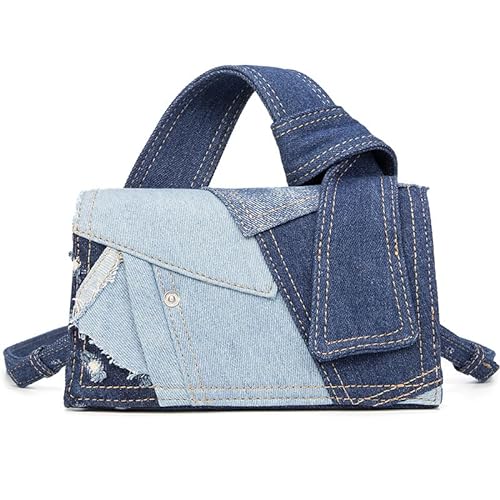 GASSDA Umhängetasche Damen, Kleine Handtasche Damen, Mode Denim Cossbody Bag Damen Kleine Tasche von GASSDA