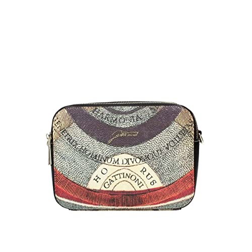 Gattinoni Damen Planetarium SQUARED CROSSBODYY PVC Planetarium/Leder BEGPL6806WPQ Schwarz P26 CLASSIC/BLACK von GATTINONI