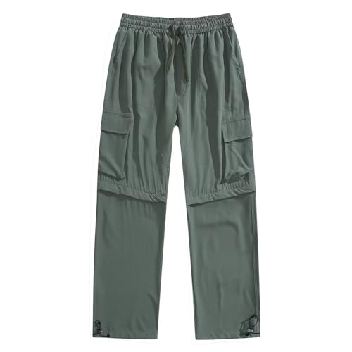 GAUASUIM Damen Zip Off Wanderhose Outdoorhose Cargohose Arbeit Hosen Trekkinghose Abnehmbare Hosenbeine Shorts Schnelltrocknend Atmungsaktiv Sommer Funktionshose mit 6 Tiefe Taschen von GAUASUIM