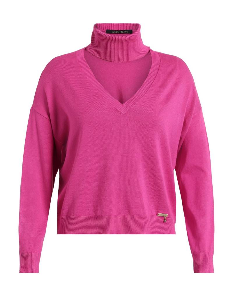 GAUDÌ Rollkragenpullover Damen Fuchsia von GAUDÌ