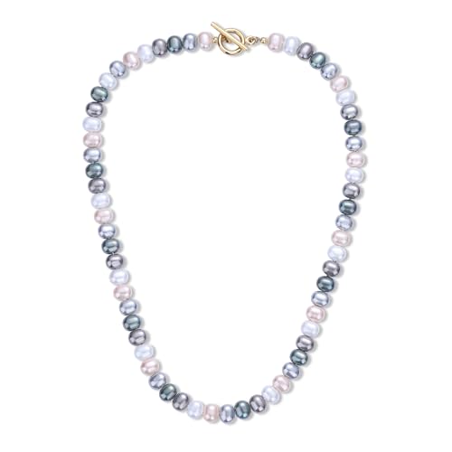 GAVU Damen Herren Multicolor Perlenkette 50cm von GAVU