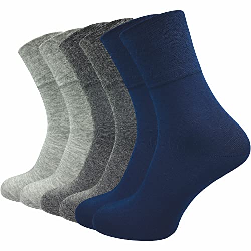 GAWILO Herren Bambus Socken (6er-Pack) ohne Gummidruck | Viskose aus Bambus Zellstoff (47-50, farbig 1) von GAWILO