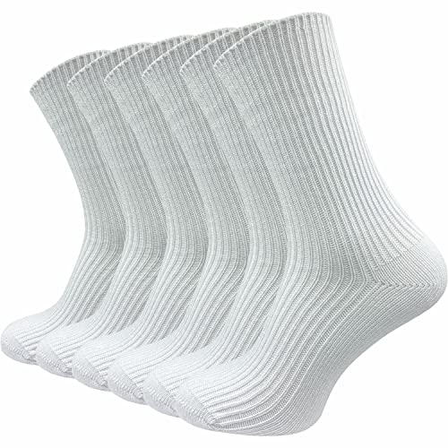 GAWILO 6 Paar dicke Damen Socken wie selbstgestrickt | ohne Gummidruck | ohne Naht (as3, numeric, numeric_39, numeric_42, regular, regular, weiß) von GAWILO