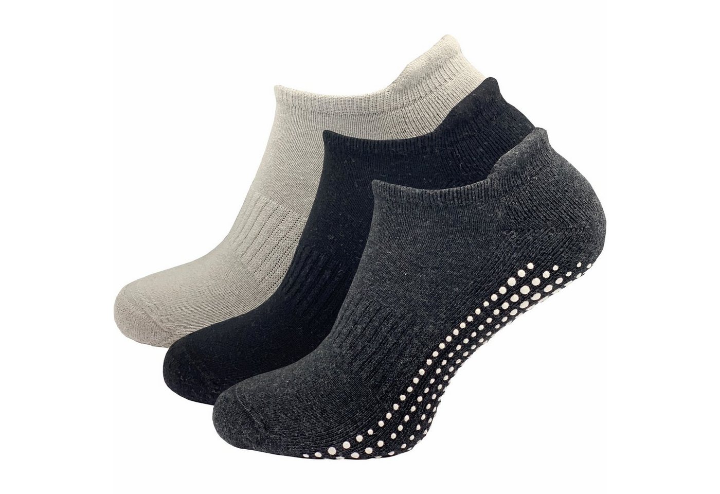 GAWILO ABS-Socken für Damen - Yoga & Pilates Socken - sicherer Halt auf glatten Böden (3 Paar) - rutschfest - mit hohem Baumwollanteil GAWILO ABS-Socken für Damen - Yoga & Pilates Socken - sicherer Halt auf glatten Böden (3 Paar) - rutschfest - mit hohem Baumwollanteil von GAWILO