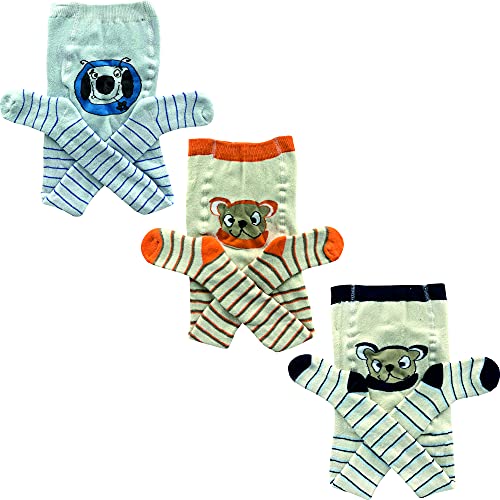 GAWILO Baby & Kinder Vollplüsch Strumpfhose (3er-Pack) (74-80, farbig 1) von GAWILO