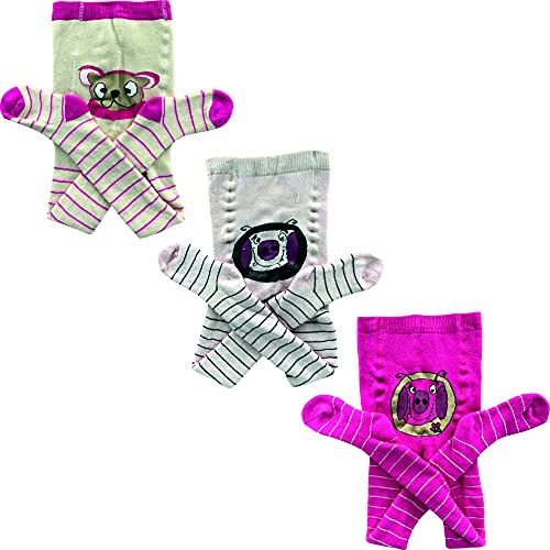 GAWILO Baby & Kinder Vollplüsch Strumpfhose (3er-Pack) (74-80, farbig 2) von GAWILO