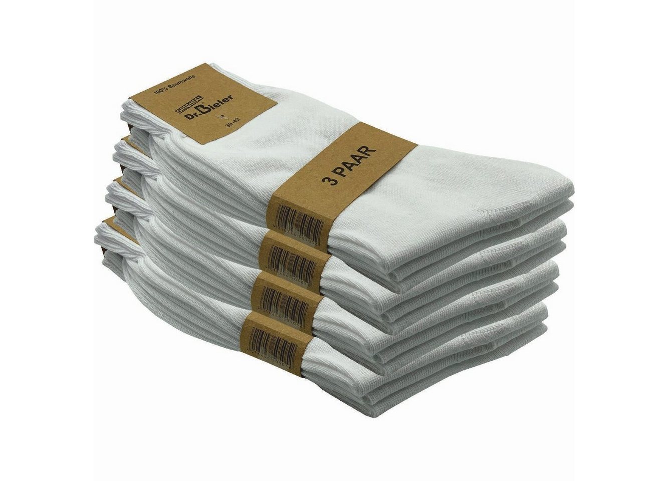 GAWILO Basicsocken für Herren aus 100% Baumwolle - ohne Gummi - ohne drückende Naht (12 Paar) in schwarz, weiß & blau - für Preisbewusste in ansprechender Qualität von GAWILO