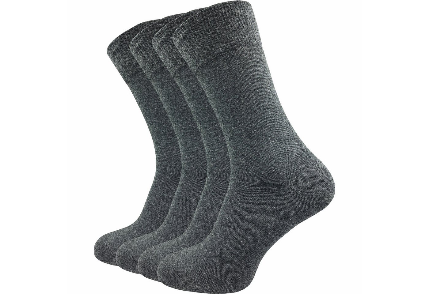 GAWILO Businesssocken für Herren - absolut blickdicht dank doppelt verstrickter Garne (4 Paar) Spitze handgekettelt - ohne drückende Naht - 94 % Baumwolle von GAWILO