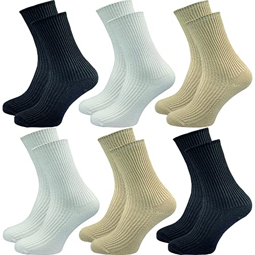 GAWILO Damen Wellness Socken ohne Gummidruck (6er-Pack) (35-38, farbig 1) von GAWILO