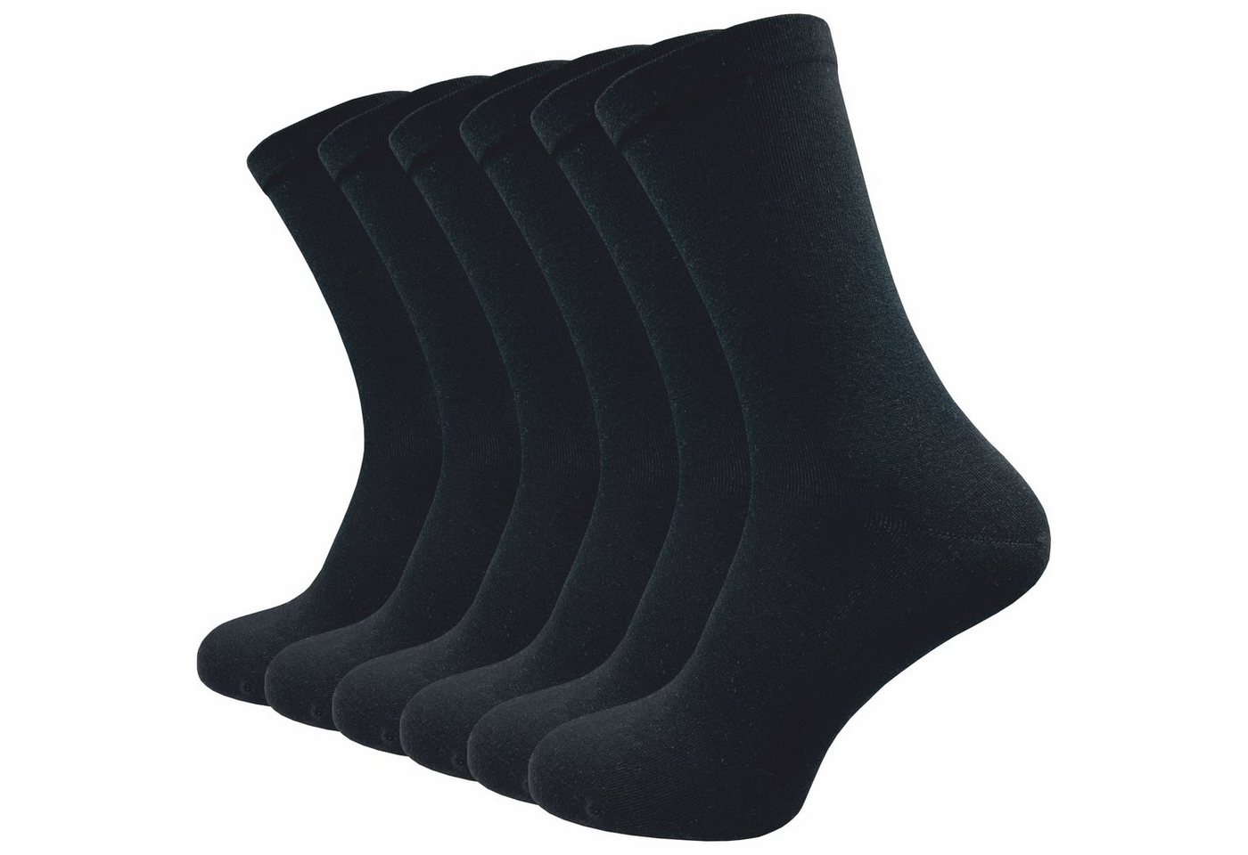 GAWILO Diabetikersocken für Damen - Ohne Gummibund & ohne Naht - Extra weiter Komfort-Bund (6 Paar) Venensocke für Diabetiker mit viel Baumwolle - schwarz, grau & blau von GAWILO