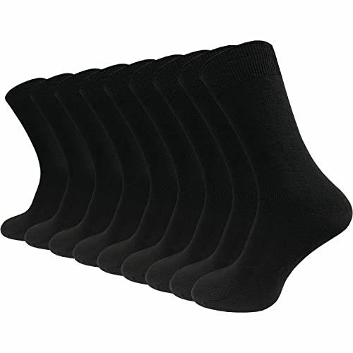 GAWILO Hochwertige Socken aus 80% Baumwolle | Damen & Herren | 9 er- Pack | weiche Baumwolle | Business und Freizeit (35-38, schwarz) von GAWILO