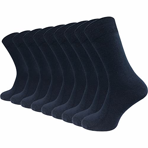 GAWILO Hochwertige Socken aus 80% Baumwolle | Damen & Herren | 9 er- Pack | weiche Baumwolle | Business und Freizeit (43-46, marine) von GAWILO