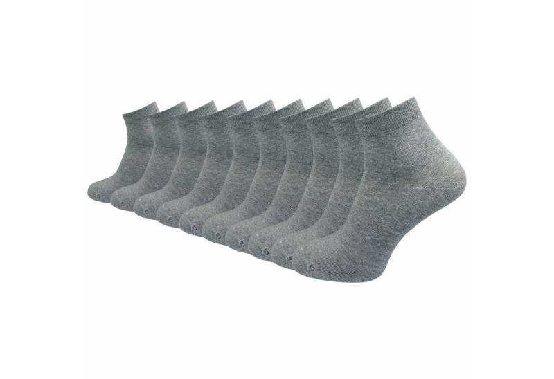 GAWILO Kurzsocken aus 100% reiner Baumwolle - Quartersocken für Herren (10-Paar) Schaft etwas länger als beim Sneaker - daher kein verrutschen von GAWILO