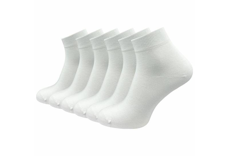 GAWILO Kurzsocken aus 100% reiner Baumwolle - Quartersocken für Herren (6-Paar) Schaft etwas länger als beim Sneaker - daher kein verrutschen von GAWILO
